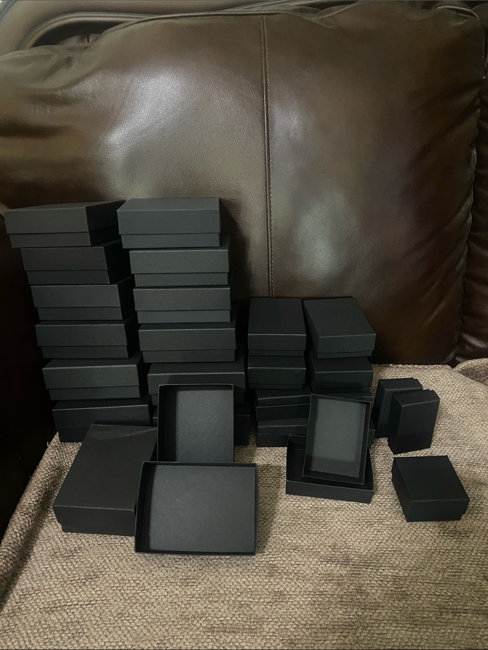 Matte Black Jewelry Boxes - Multipurpose Gift Set